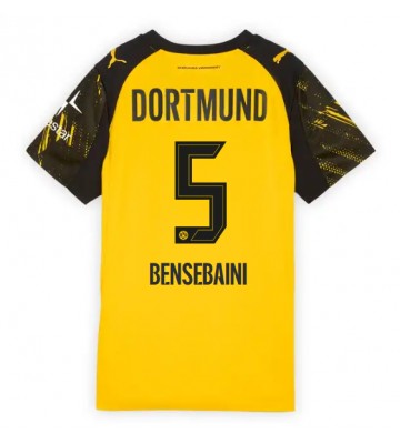 Lacne Ženy Futbalové dres Borussia Dortmund Ramy Bensebaini #5 2025-26 Krátky Rukáv - Domáci
